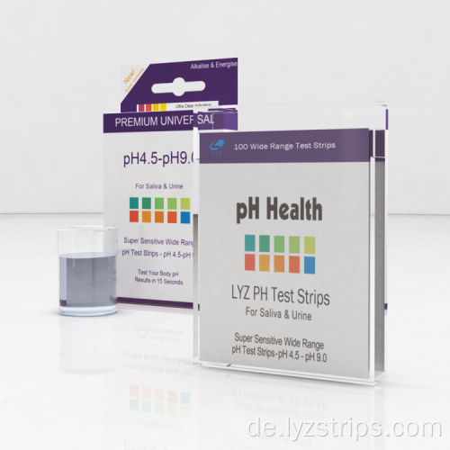 Urin- und Speichel-pH-Teststreifen